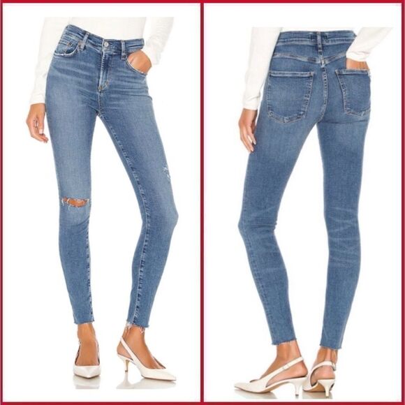 AGOLDE Sophie Ankle Skinny Denim Jean In Pentacle - Picture 1 of 5